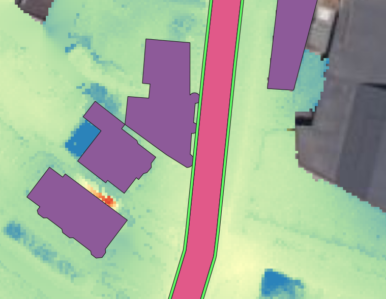 Implementatie polygonen voor de kokerbak en faunapassage.