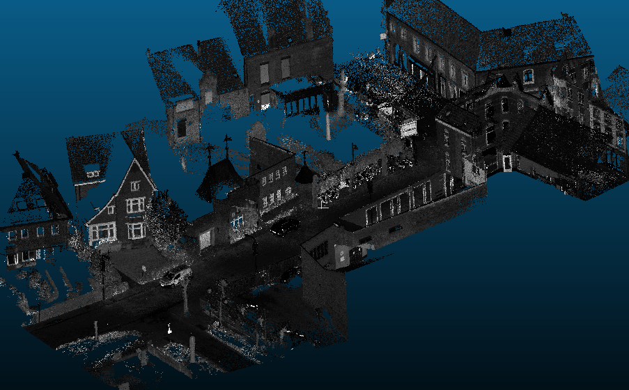 Pointcloud van de Parklaan-Noord